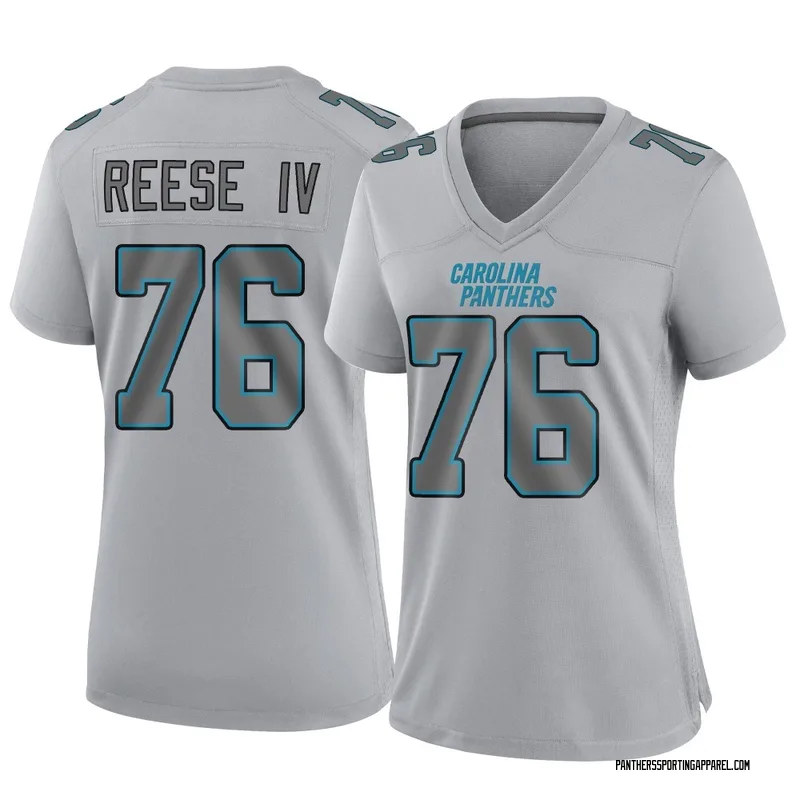 Women's Nike Carolina Panthers Albert Reese IV Gray Atmosphere Fashion Jersey - Game