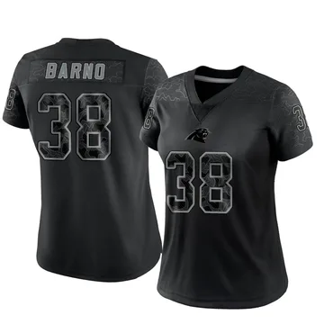 Women's Nike Carolina Panthers Amare Barno Black Reflective Jersey - Limited