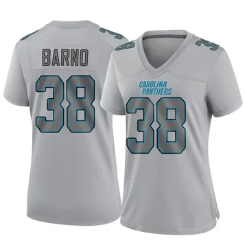 Women's Nike Carolina Panthers Amare Barno Gray Atmosphere Fashion Jersey - Game