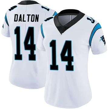 Women's Nike Carolina Panthers Andy Dalton White Vapor Untouchable Jersey - Limited