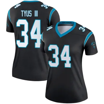 Women's Nike Carolina Panthers Anthony Tyus III Black Jersey - Legend