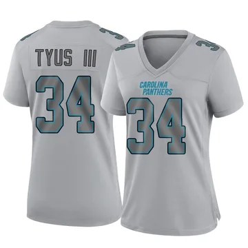 Women's Nike Carolina Panthers Anthony Tyus III Gray Atmosphere Fashion Jersey - Game