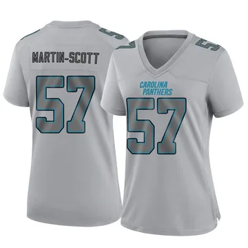 Women's Nike Carolina Panthers Bam Martin-Scott Gray Atmosphere Fashion Jersey - Game
