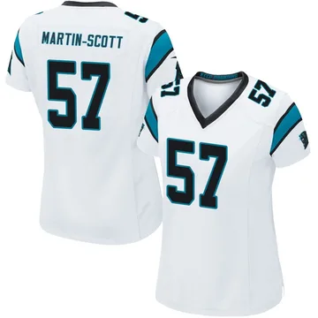 Women's Nike Carolina Panthers Bam Martin-Scott White Jersey - Game