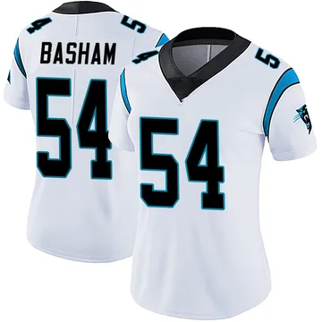 Women's Nike Carolina Panthers Boogie Basham White Vapor Untouchable Jersey - Limited
