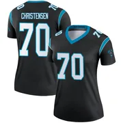 Women's Nike Carolina Panthers Brady Christensen Black Jersey - Legend