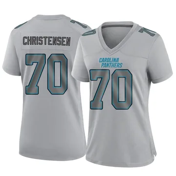 Women's Nike Carolina Panthers Brady Christensen Gray Atmosphere Fashion Jersey - Game