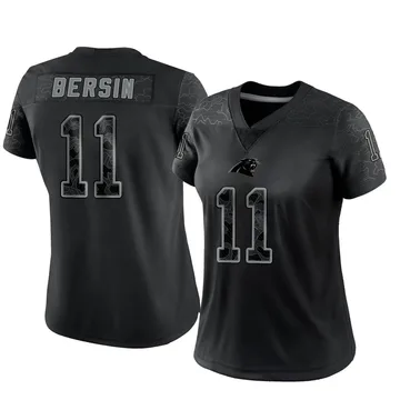 Women's Nike Carolina Panthers Brenton Bersin Black Reflective Jersey - Limited