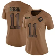 Women's Nike Carolina Panthers Brenton Bersin Brown 2023 Salute To Service Jersey - Limited