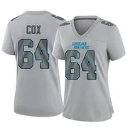 Women's Nike Carolina Panthers Bryan Cox Gray Atmosphere Fashion Jersey - Game