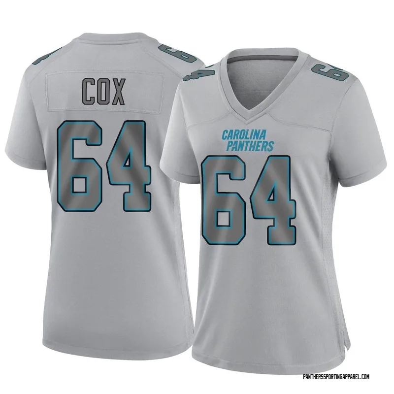 Women's Nike Carolina Panthers Bryan Cox Gray Atmosphere Fashion Jersey - Game