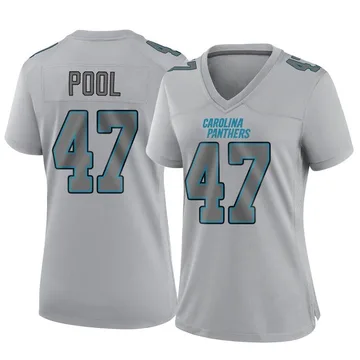 Women's Nike Carolina Panthers Bumper Pool Gray Atmosphere Fashion Jersey - Game