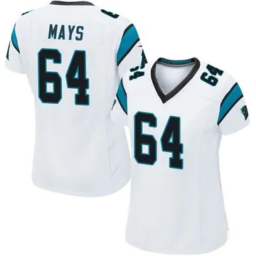 Women's Nike Carolina Panthers Cade Mays White Jersey - Game
