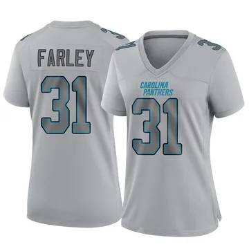 Women's Nike Carolina Panthers Caleb Farley Gray Atmosphere Fashion Jersey - Game