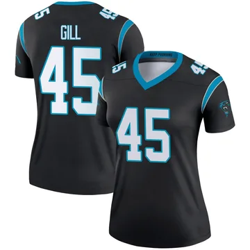 Women's Nike Carolina Panthers Cam Gill Black Jersey - Legend