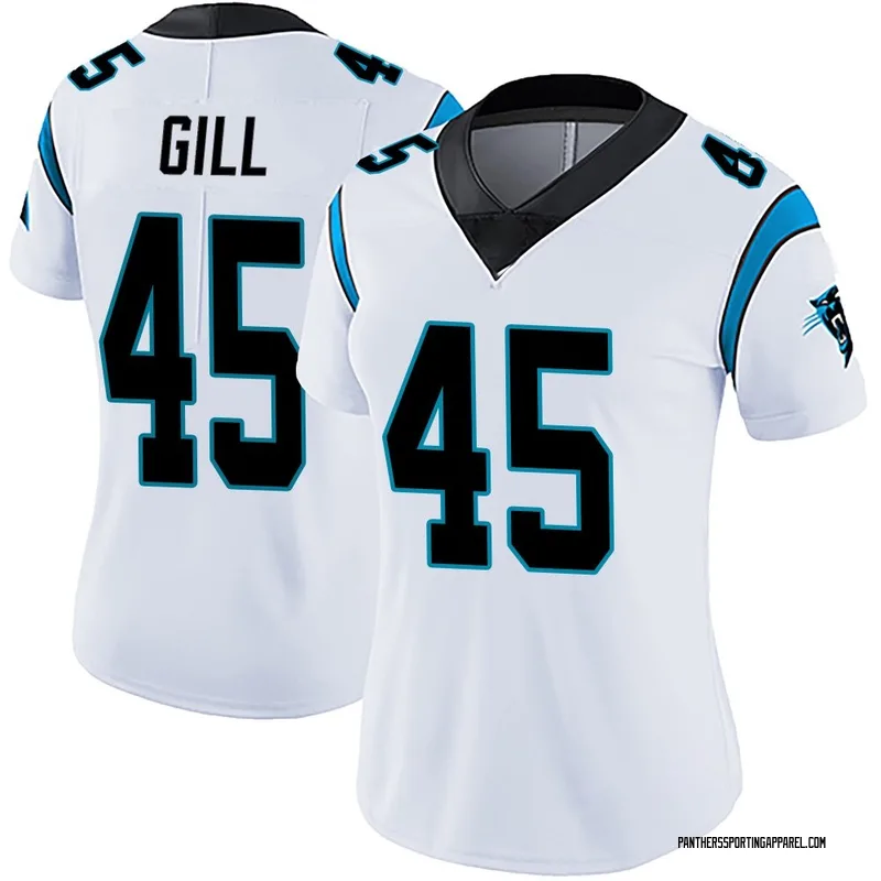 Women's Nike Carolina Panthers Cam Gill White Vapor Untouchable Jersey - Limited