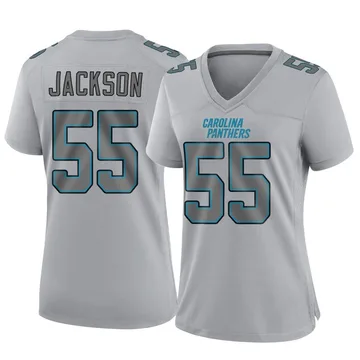Women's Nike Carolina Panthers Cam Jackson Gray Atmosphere Fashion Jersey - Game