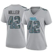 Women's Nike Carolina Panthers Cam Miller Gray Atmosphere Fashion Jersey - Game