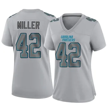 Women's Nike Carolina Panthers Cam Miller Gray Atmosphere Fashion Jersey - Game
