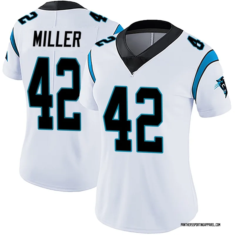 Women's Nike Carolina Panthers Cam Miller White Vapor Untouchable Jersey - Limited