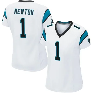 Women's Nike Carolina Panthers Cam Newton White Jersey - Game