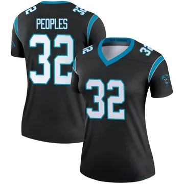 Women's Nike Carolina Panthers Camerun Peoples Black Jersey - Legend