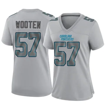 Women's Nike Carolina Panthers Chandler Wooten Gray Atmosphere Fashion Jersey - Game