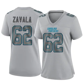Women's Nike Carolina Panthers Chandler Zavala Gray Atmosphere Fashion Jersey - Game