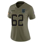 Women's Nike Carolina Panthers Chandler Zavala Olive 2025 Salute to Service Jersey - Limited