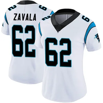 Women's Nike Carolina Panthers Chandler Zavala White Vapor Untouchable Jersey - Limited