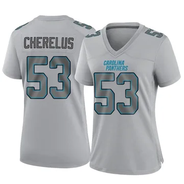 Women's Nike Carolina Panthers Claudin Cherelus Gray Atmosphere Fashion Jersey - Game