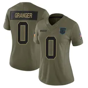 Women's Nike Carolina Panthers Colin Granger Olive 2025 Salute to Service Jersey - Limited