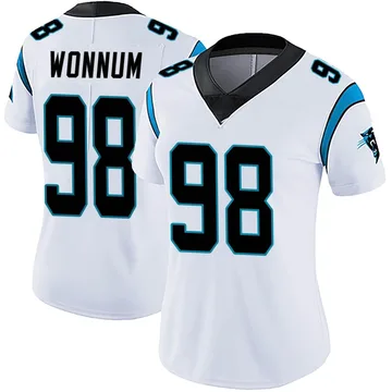 Women's Nike Carolina Panthers D.J. Wonnum White Vapor Untouchable Jersey - Limited