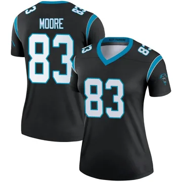 Women's Nike Carolina Panthers David Moore Black Jersey - Legend