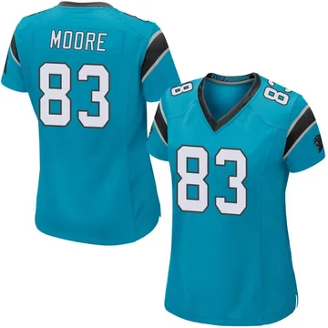 Women's Nike Carolina Panthers David Moore Blue Alternate Jersey - Game