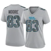Women's Nike Carolina Panthers David Moore Gray Atmosphere Fashion Jersey - Game