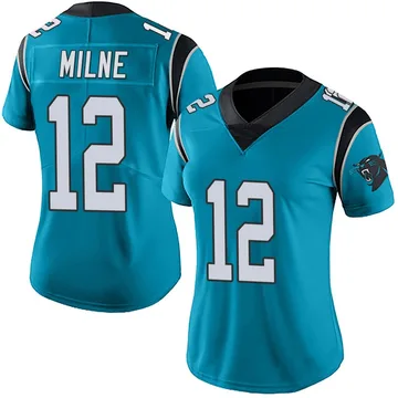 Women's Nike Carolina Panthers Dax Milne Blue Alternate Vapor Untouchable Jersey - Limited