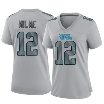 Women's Nike Carolina Panthers Dax Milne Gray Atmosphere Fashion Jersey - Game