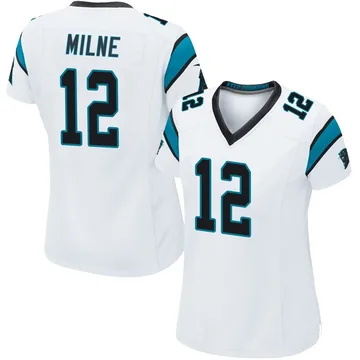 Women's Nike Carolina Panthers Dax Milne White Jersey - Game