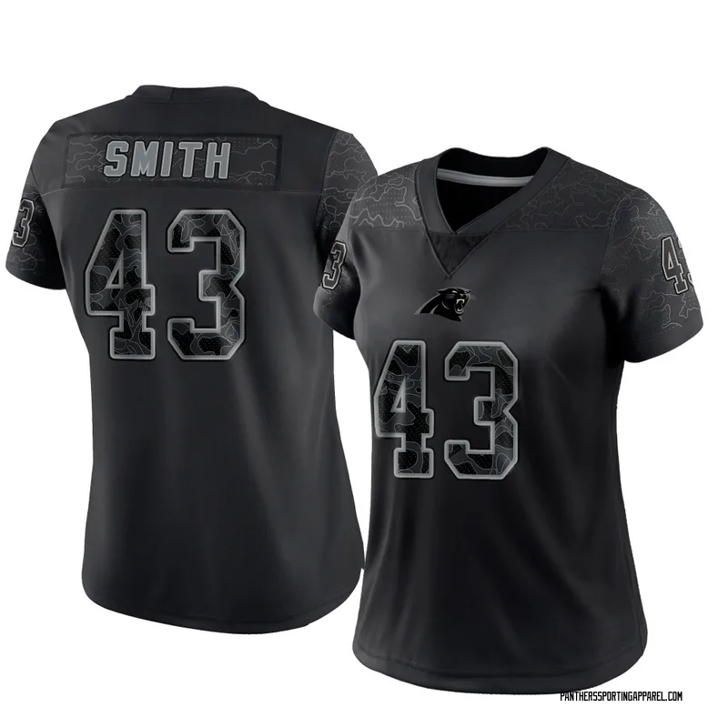 Women's Nike Carolina Panthers DeVonta Smith Black Reflective Jersey - Limited