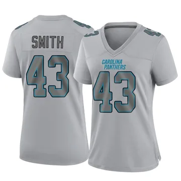 Women's Nike Carolina Panthers DeVonta Smith Gray Atmosphere Fashion Jersey - Game