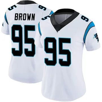 Women's Nike Carolina Panthers Derrick Brown White Vapor Untouchable Jersey - Limited