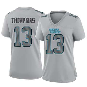 Women's Nike Carolina Panthers Deven Thompkins Gray Atmosphere Fashion Jersey - Game