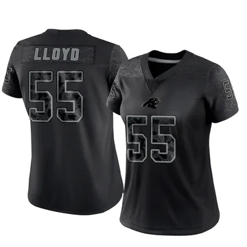 Women's Nike Carolina Panthers Devin Lloyd Black Reflective Jersey - Limited
