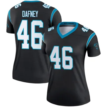 Women's Nike Carolina Panthers Dominique Dafney Black Jersey - Legend