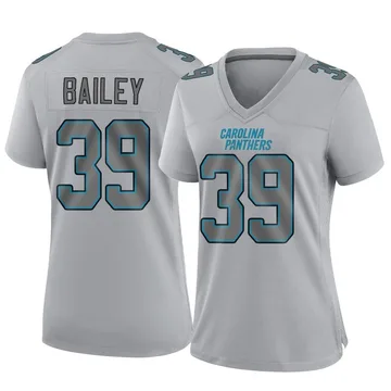 Women's Nike Carolina Panthers Emani Bailey Gray Atmosphere Fashion Jersey - Game