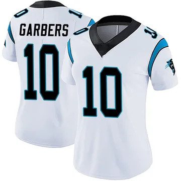 Women's Nike Carolina Panthers Ethan Garbers White Vapor Untouchable Jersey - Limited