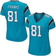 Women's Nike Carolina Panthers Feleipe Franks Blue Alternate Jersey - Game