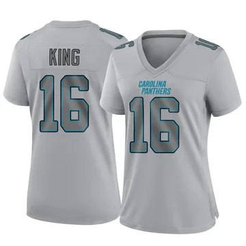 Women's Nike Carolina Panthers Haynes King Gray Atmosphere Fashion Jersey - Game
