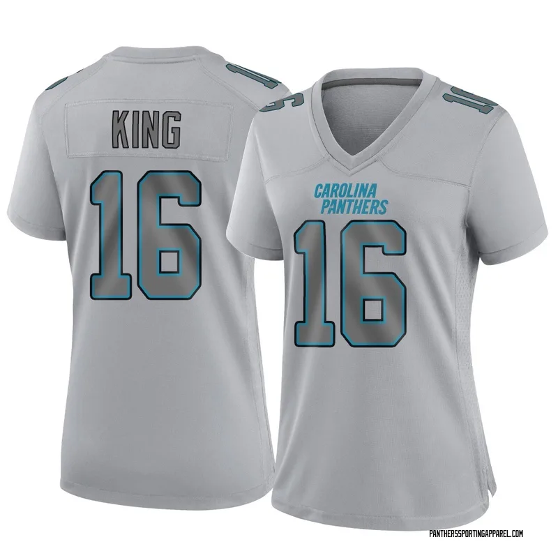 Women's Nike Carolina Panthers Haynes King Gray Atmosphere Fashion Jersey - Game